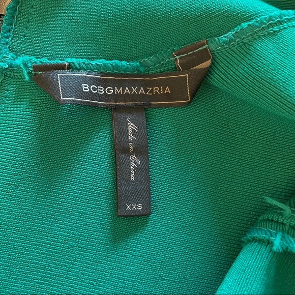 BCBGMaxAzria | Caspar Bodycon Dress - Green | Size XXS - Picture 9 of 16